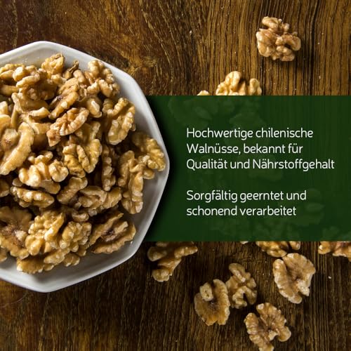 A’lucra Walnüsse in der Schale JUMBO 1 kg | Walnüsse aus Chile 34-36 mm | Knackige Walnüsse für gesunde Snacks & die Gourmet-Küche | Perfekt für deinen Nussknacker | Walnusskerne in Top-Qualität
