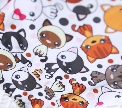 Miniatura 2 de Anime Japanese Big Eyes Furry Soft Cat Cats Brown White Kitty Hair Bow Party Twirl Dress with Pockets Baby Toddler Baby Girls - Fast and Free