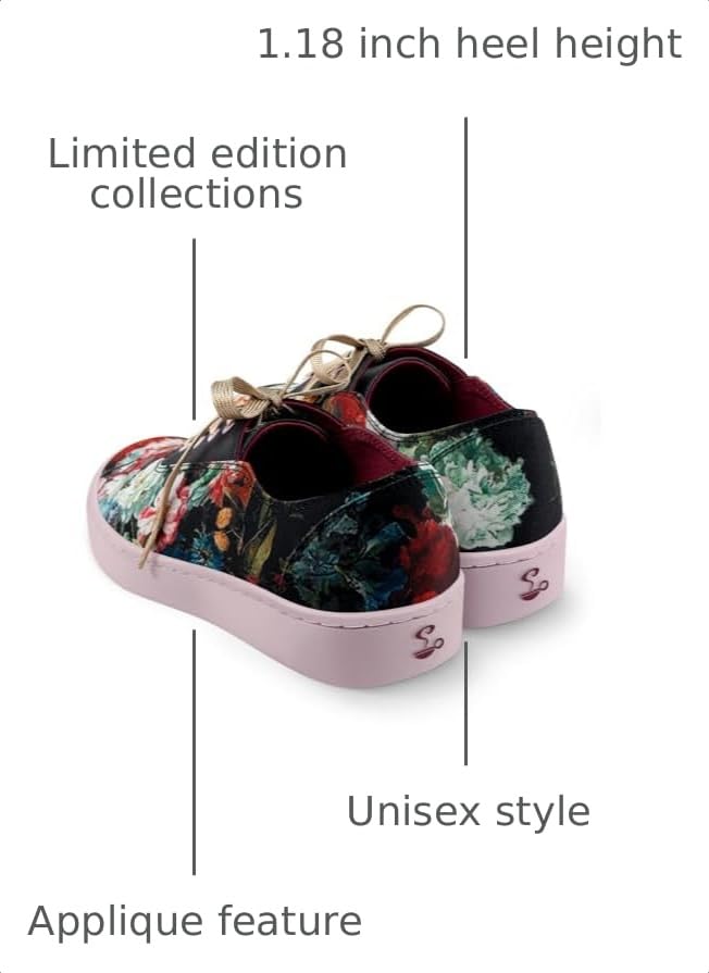 Image of Hot Chocolate Design All-Day Women's Lace-Up Sneakers | Canvas Upper, Cushioned Footbed with Arch Support, Flexible Rubber Outsole, Vegan Construction, Casual Everyday Sneakers