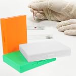 SEWACC 3pcs Microscope Slide Boxes Plastic Storage Container for Glass Slides Laboratory Organizer