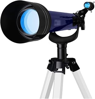 Telescopes for Adults,Astronomy Refractor Telescope for Kids and Beginners,Compact and Portable Travel Telescope,Adjustable Height Tripod,with 3 Eyepieces