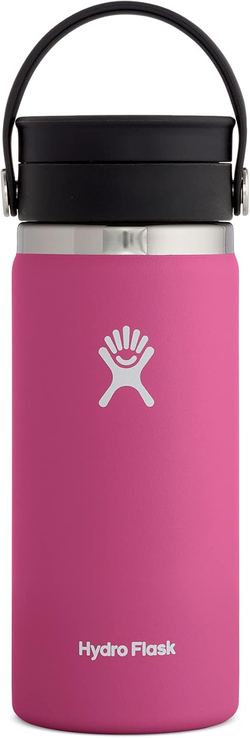 Hydro Flask 16 oz Wide Mouth Bottle with Flex Sip Lid Carnation : Everything Else