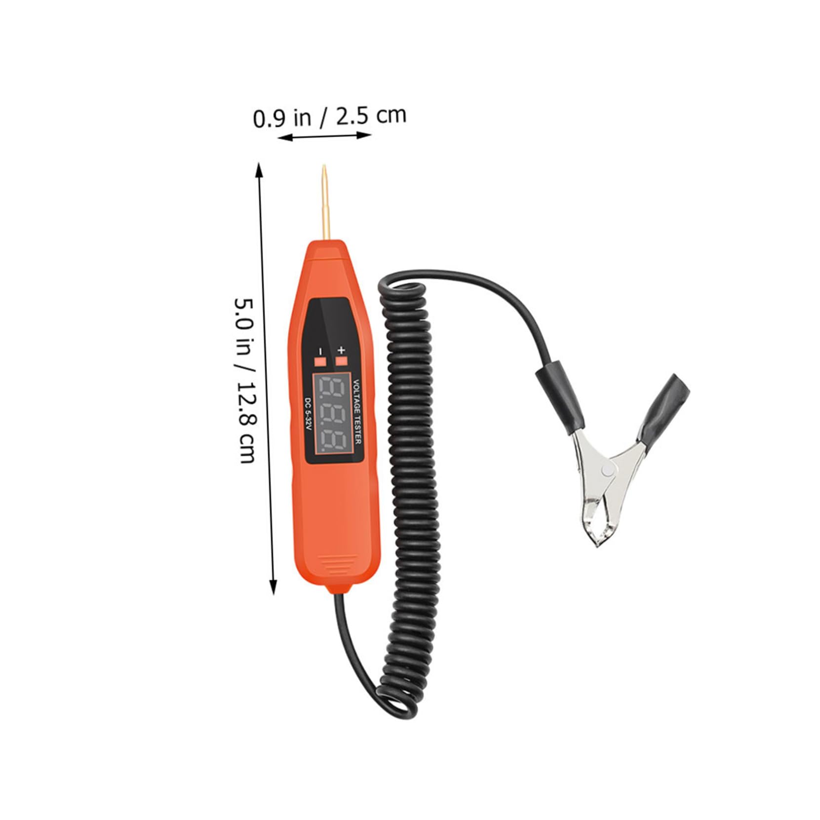 Lápiz Detector de Voltaje 5-32v para Coche, Digital | Abs y Componentes Electrónicos, Precisión Alta y Formato Compacto, Uso en Mantenimiento de Automóviles