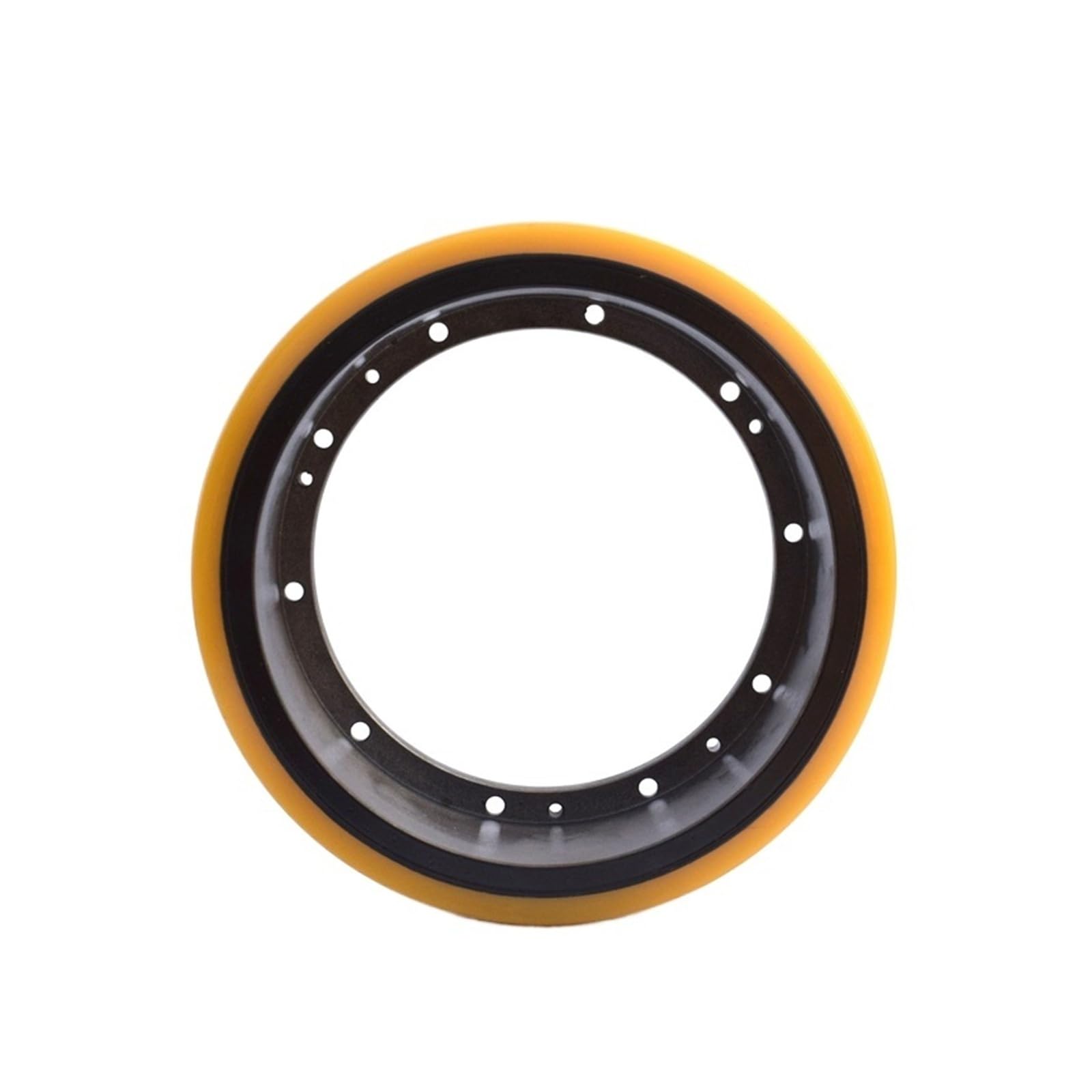 Ruota in PU, parti for carrelli elevatori, transpallet elettrico 250 * 80mm con 10 fori