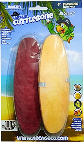 A&E Cage Company Flavored 6in Cuttlebone Flavored Twin Pack