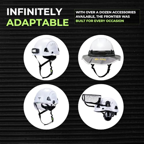 Land Helmets Frontier Type 2 Class C Vented Safety Helmet - ANSI/ISEA Z89.1 Type II OSHA Compliant Hard Hat. Used in Construction, Arbor, and Industrial Work. (Carbon Fiber Graph) by LAND - Image 8