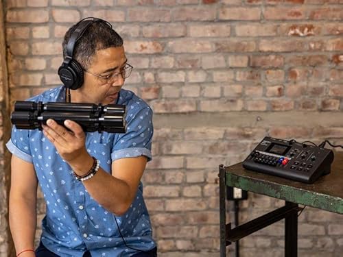 ZOOM R12 MultiTrak mobiler 8-Spur-Recorder und kompaktes Kreativ-Tonstudio für Musiker, per Touchscreen aufnehmen, schneiden, editieren, loopen, kopieren, Effekte integrieren, produzieren