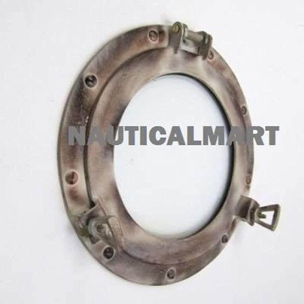 NauticalMart Porthole Glass Aluminum 11"