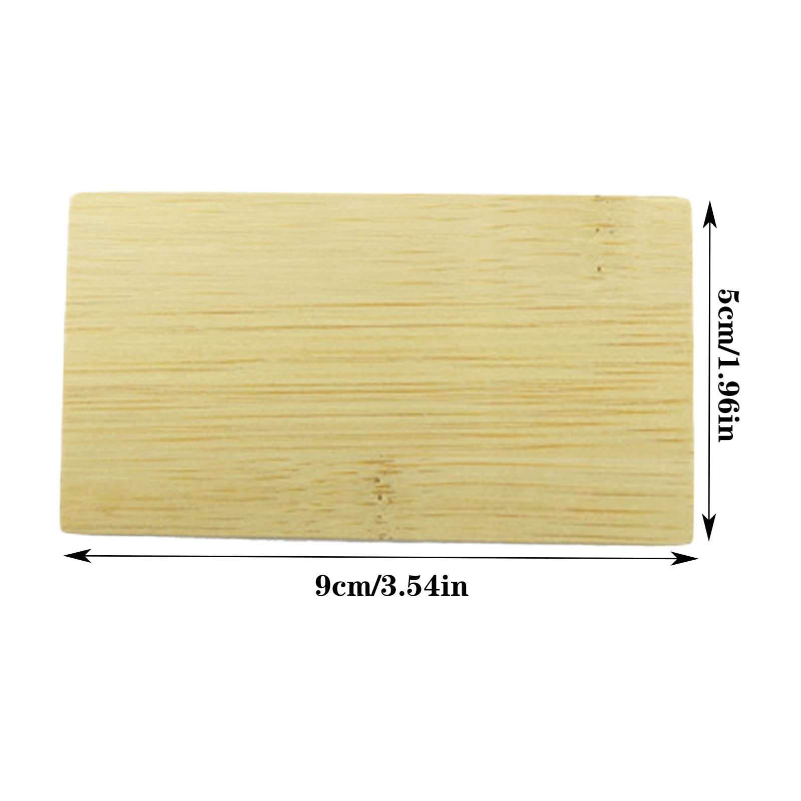 Fogli di Bambù Inciso per Biglietti da Visita Fai da Te, 20 Pezzi Assi di Legno per Carte Regalo