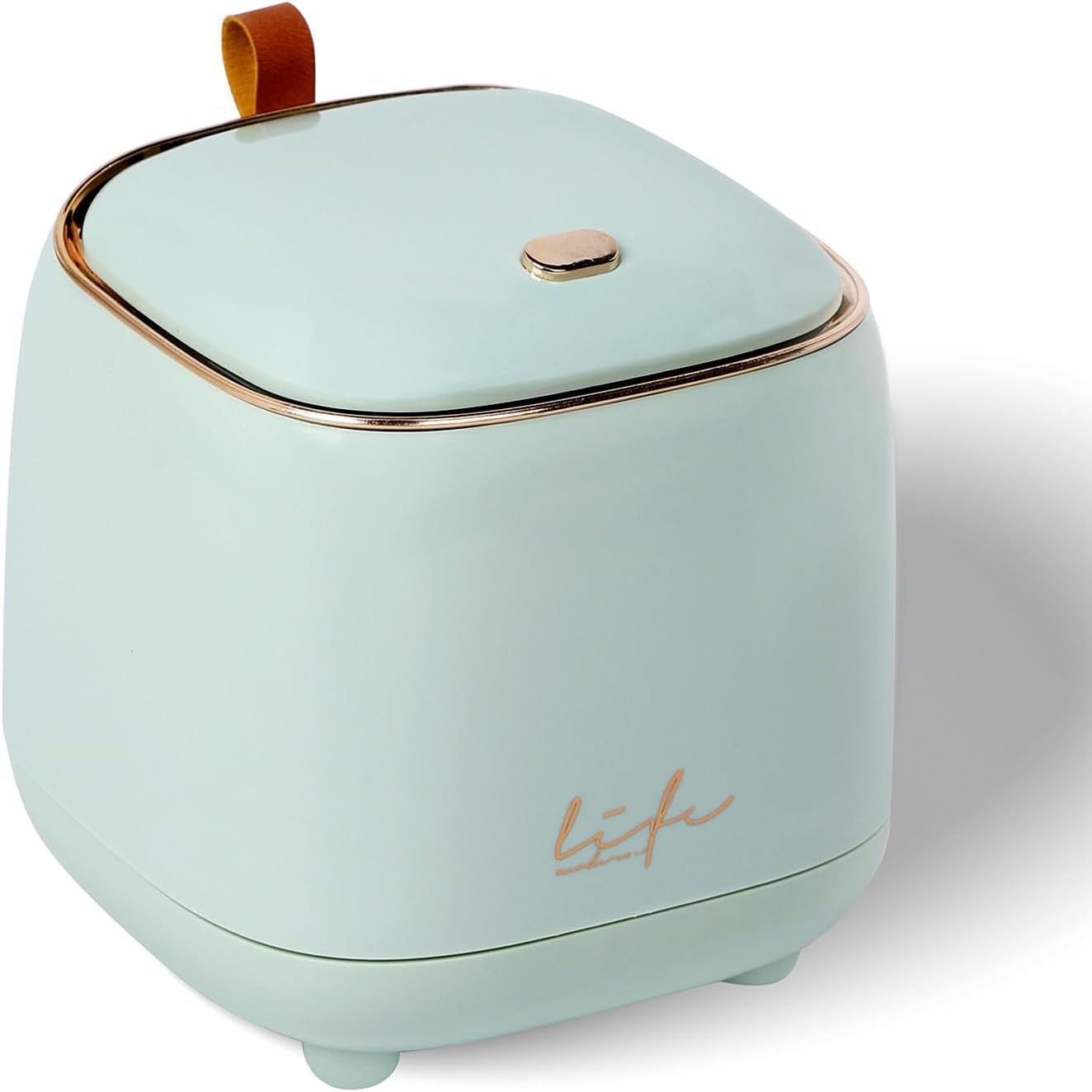 Cute Trash Can Mini Trash Bin for Desk, Portable Pop Up Trash Can for Camping SUV, Drive Auto with Locking Lid Press