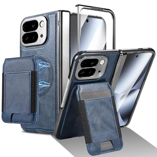 Étui Pixel 10 Pro Fold magnétique 2 en 1 ultra-fin avec support vidéo et fente carte