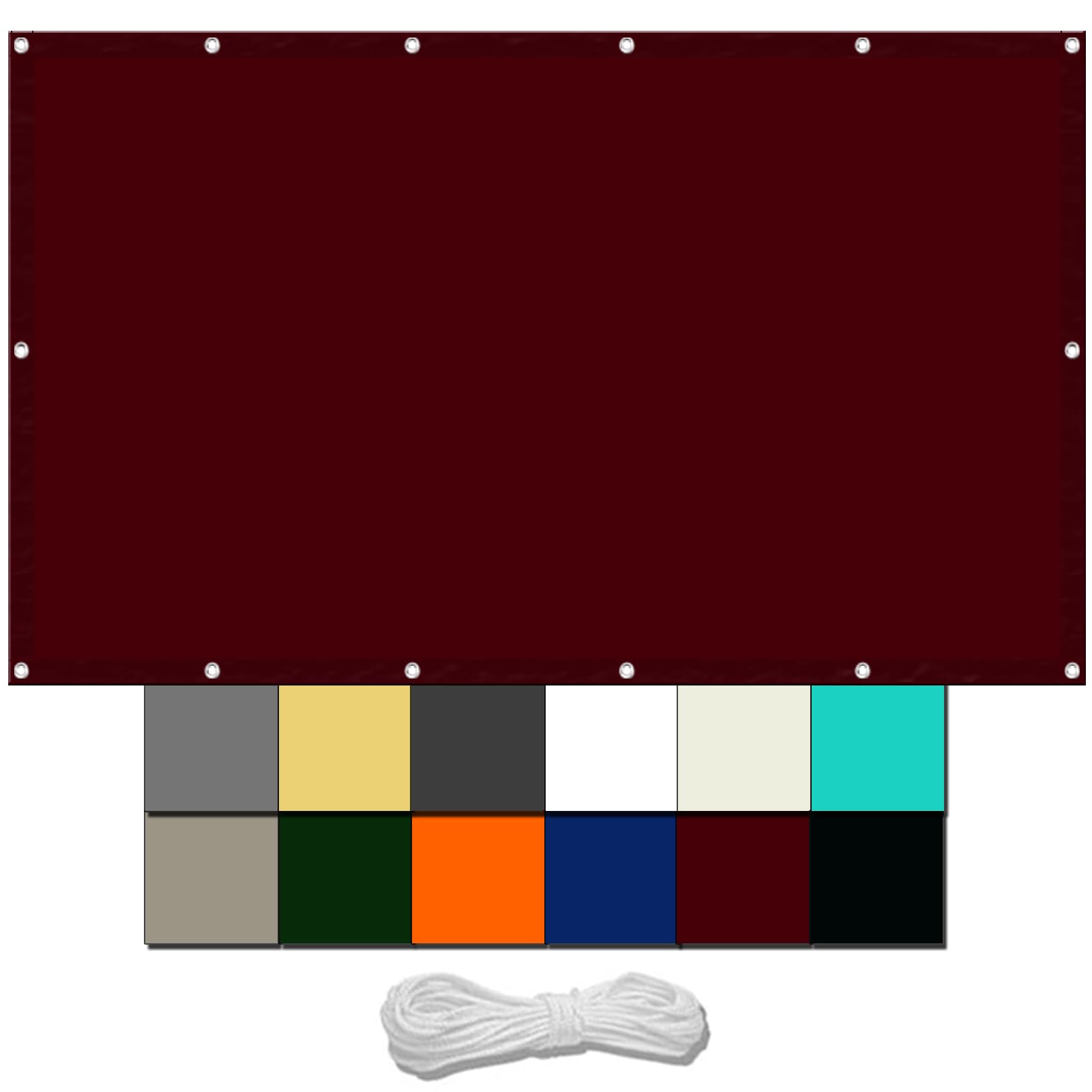 GLDYTVF Red Wine Gazebo Cover 1.4 x 2.4m Waterproof Sunshade Awning for Yard Backyard Lawn Weather Resistant Polyester Includes Free Rope and Grommets for Easy Installation