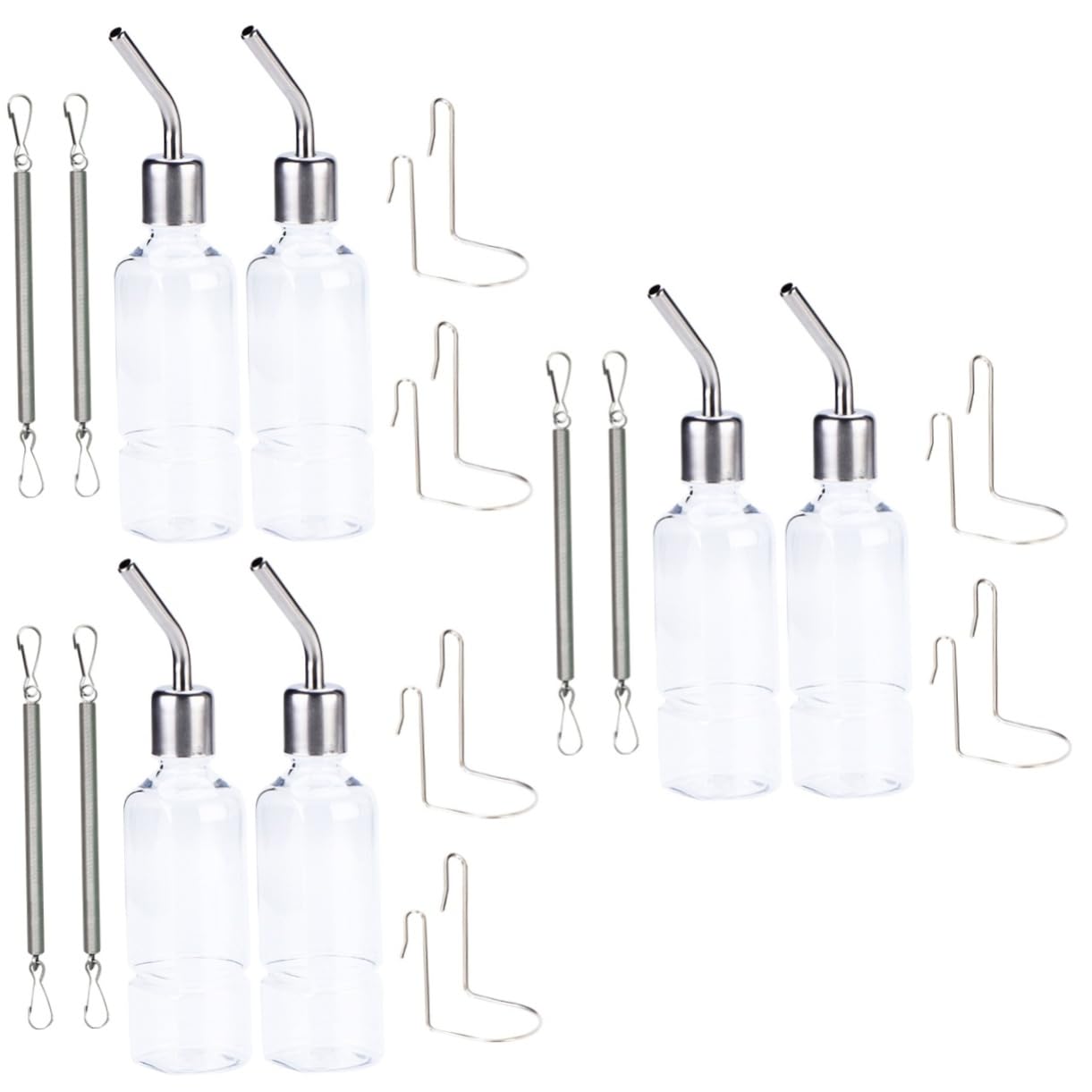 BESPORTBLE 3 Set Di Fontanelle Portatili Per Animali Domestici Silenziose Facili Da Installare Dispenser Dacqua Sospeso Per Criceti Cincillà Porcellini Dindia 2 Pezzi * 3