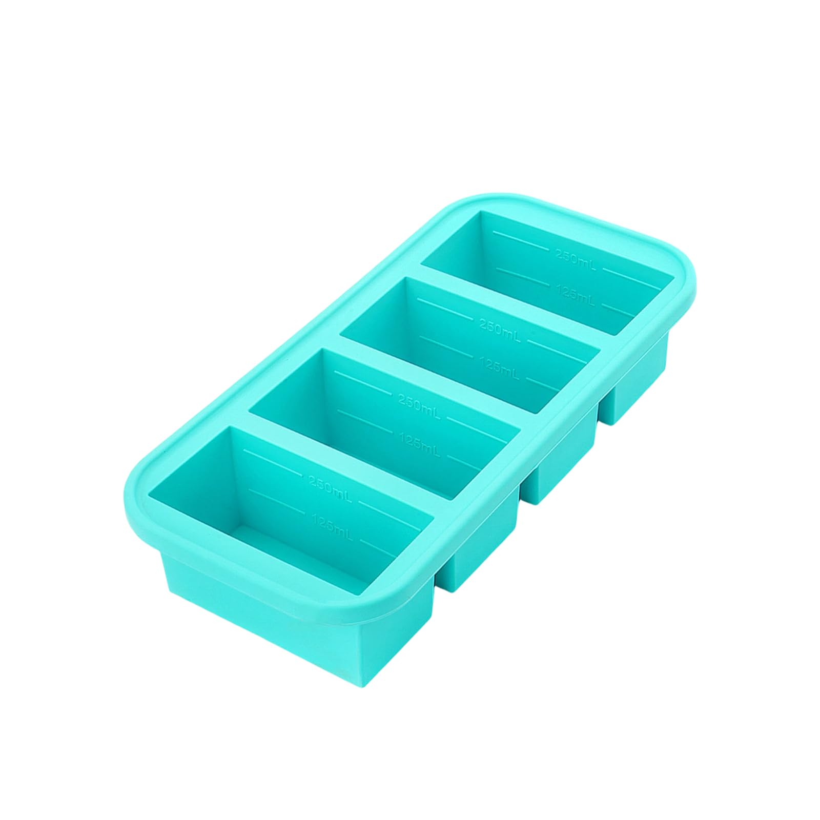 MALSSE Of 1 Silicone Freezers Molds with Lid for Ice Cubes Juices and Food Storage Space Saving Kitchen Essential Ice Block Tray with Cover