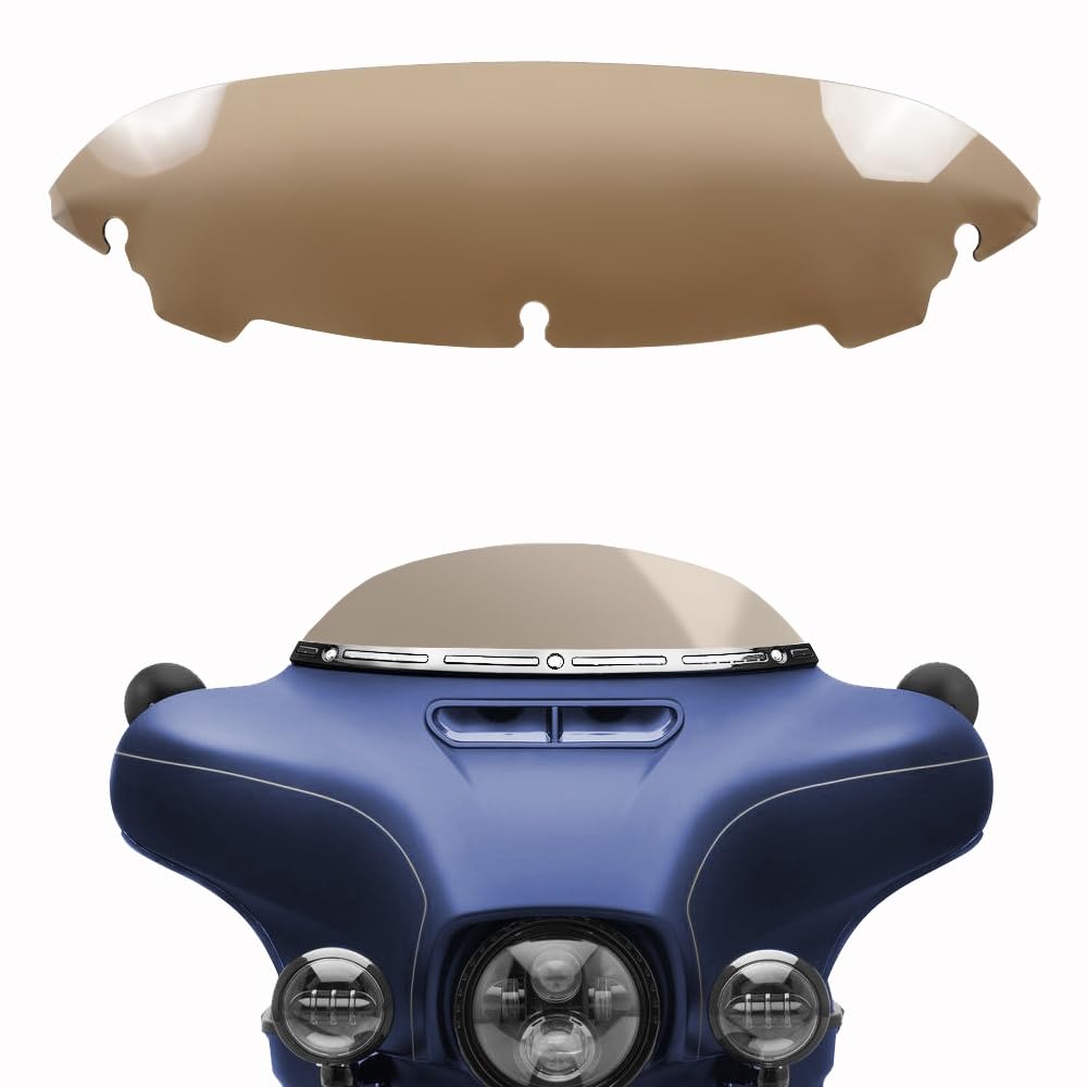 4.5 Inch Wave Windscreen Windshield Fit for Harley Davidson Touring Street Glide/Electra Glide/Tri Glide/Tri-Wheel Glide 2014-2024 (Tint)