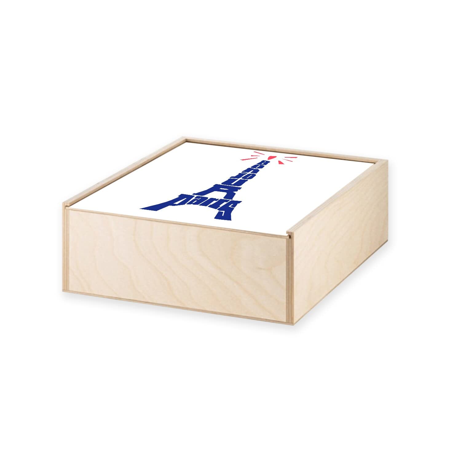 Aufbewahrungsbox Mit Deckel – Paris Eiffelturm Print, 42x32x30 Cm, Wasserabweisend, Mit Griffen