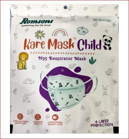 Kare Mask Child - N95 Respirator Mask - 6 Layer Protection ( Pack of 5 )