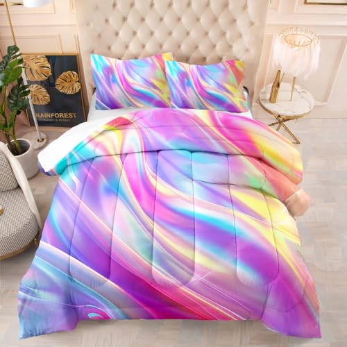 Edredon Cama 180 Colorido Estampado Bedding Edredón Nórdico 230X260 Cm, Edredón De Fibra 200Gr/M²,Transpirable Colcha De Microfibra para Todas Las Estaciones