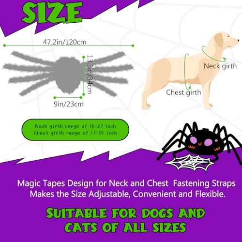 Disfraz de Araña con 64 LED para Perros Medianos y Grandes miniatura 5
