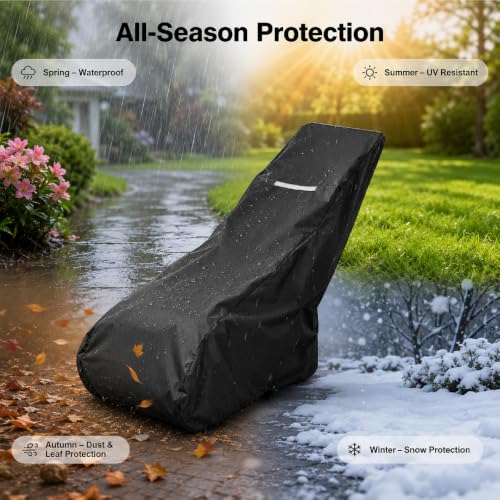 Funda de cortacésped impermeable y reflectante JUZELY Oxford para proteger su jardín todo el año 4