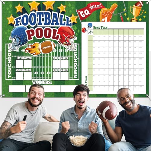 Bannière de foot pour scores de piscine soirée à thème