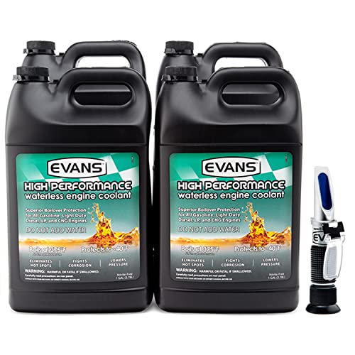 Evans High Performance Coolant 4 Gallon with Refractometer