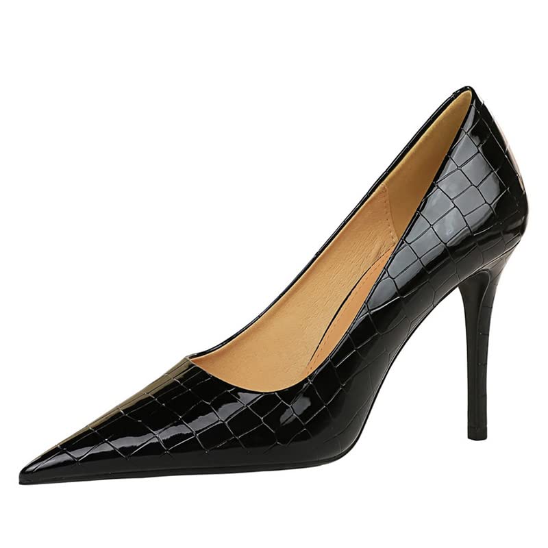 ChaiRong Zhou Womens High Heels 4 Inch Closed Pointed Toe Pumps Stiletto Heels for Wedding2