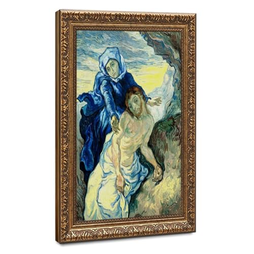 Pieta Vincent Van Gogh toile murale pour salon cadre suspendu de 40x61cm
