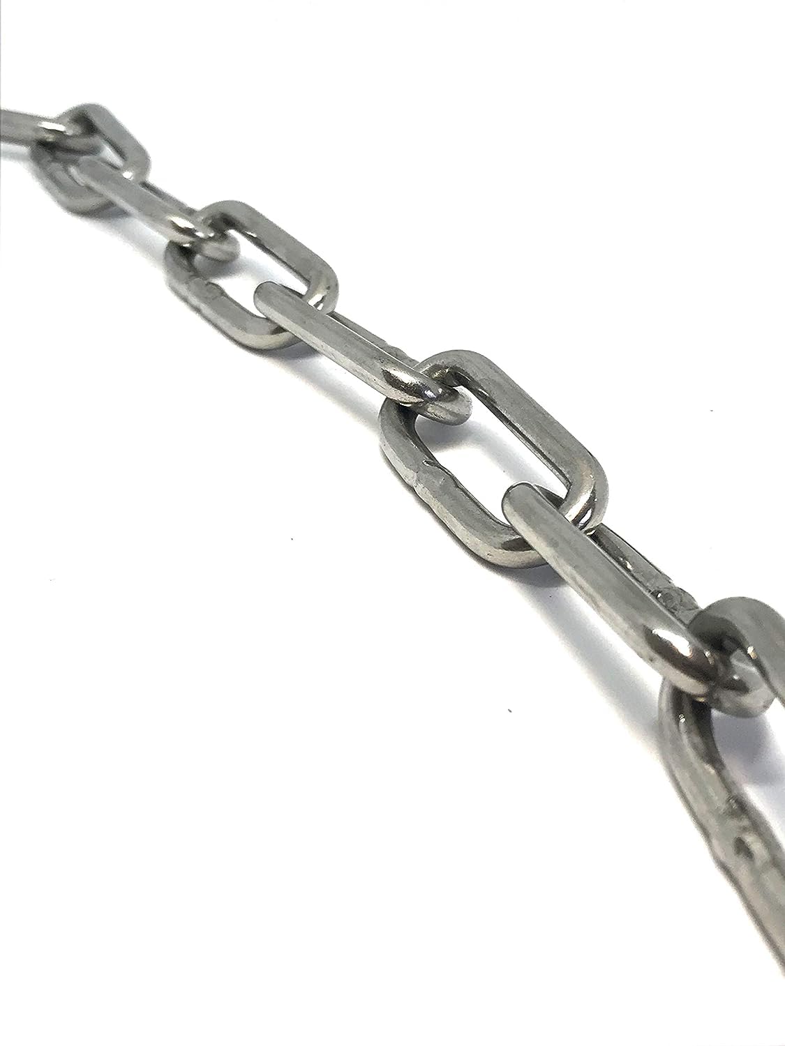 Catena in acciaio inossidabile, maglie saldate per recinzioni sospese ad alta resistenza, ideale per catena per cani, catena per altalena, catena per asciugare la biancheria, diametro 1,2 mm