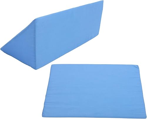 Miniatura 7 de Ejoyous Almohada para dormir, almohada de posición postoperatoria 40 grados cuñas para personas mayores que duermen de lado (azul)