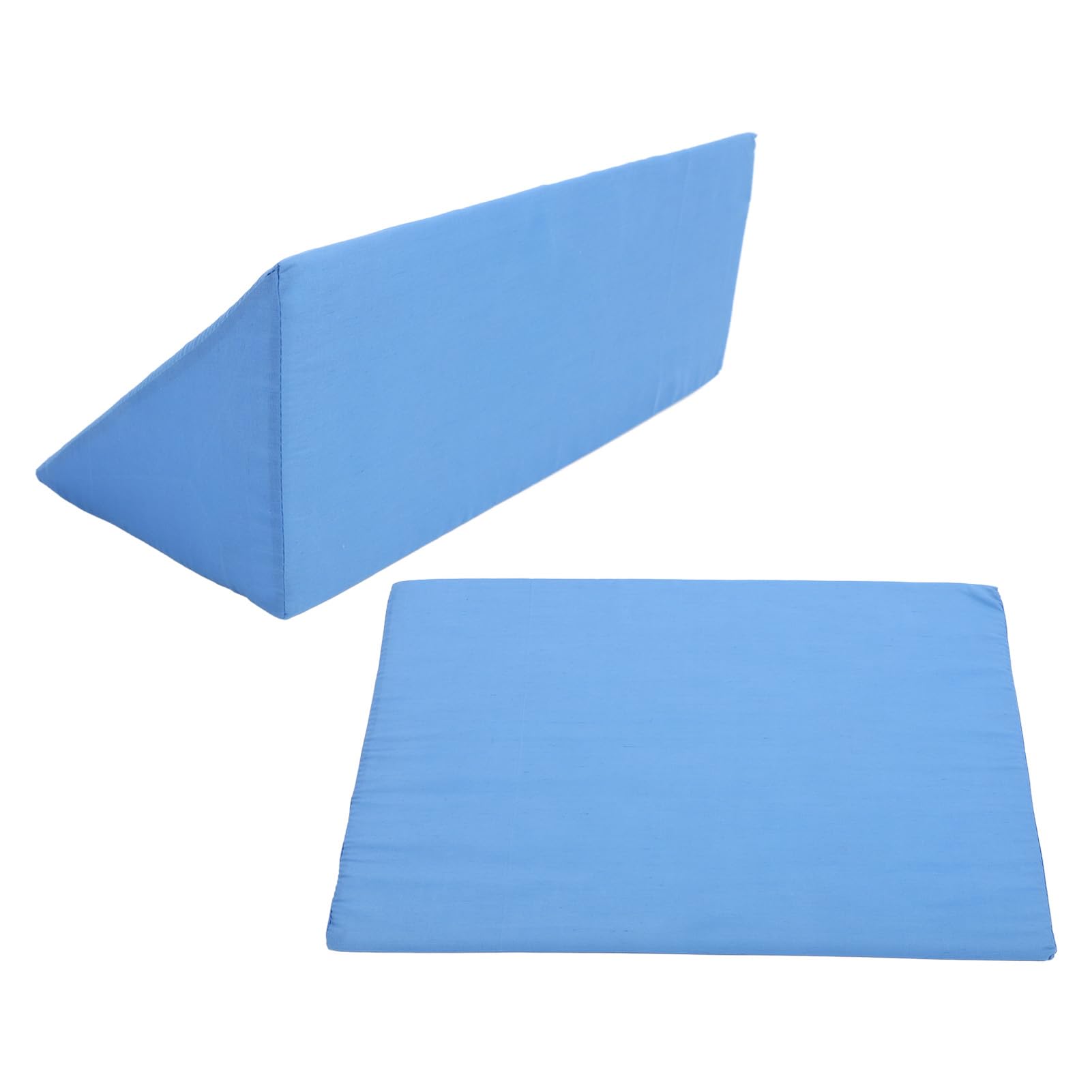 Cuscino a Cuneo Laterale per Posizionamento a Letto, Antiscivolo per Sollievo da Pressione, Prevenzione Piaghe da Decubito, Dopo Intervento, Cura Anziani (BLUE)