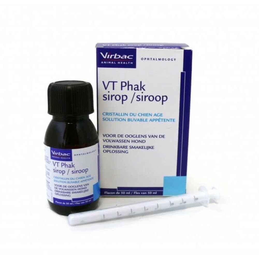 Virbac - Vt Phak Sciroppo Integratori Alimentari per Cani Anziani - Flacone da 50 ML