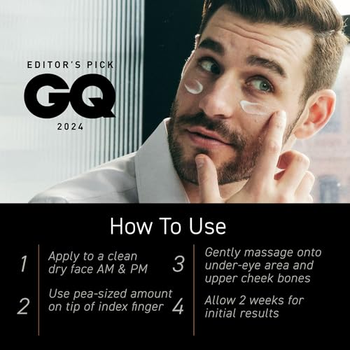 Miniatura 8 de Brickell Men S Crema Restauradora Debajo De Los Ojos Para Hombres, Bálsamo Para Ojos Antienvejecimiento Natural Y Orgánico Para Reducir La Hinchazón, Arrugas Y Ojeras, 0.5 Onzas, Sin Perfume