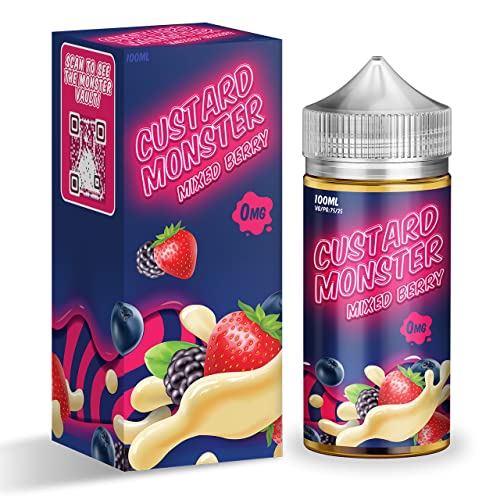 Custard Monster �J�X�^�[�h �����X�^�[ VAPE ���L�b�h Monster Vape Lab (MIXED BERRY, 100ml)