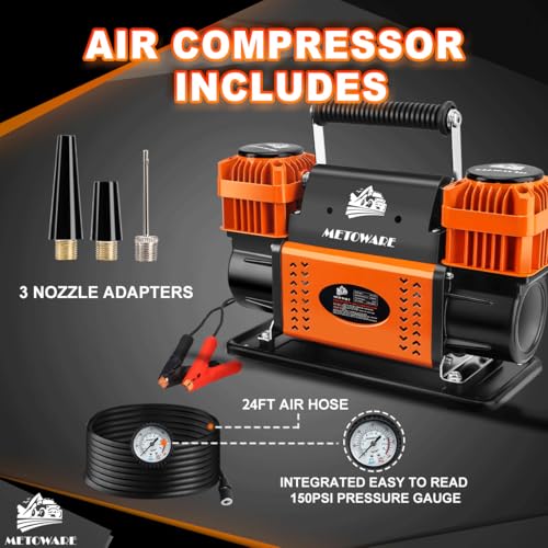 METOWARE Offroad Dual Cylinder Compressor