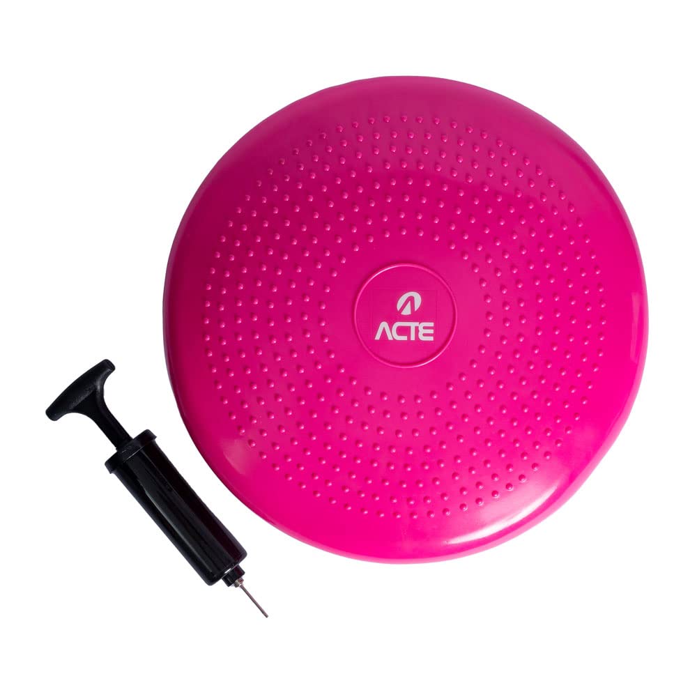Acte, Disco de Equilíbrio 33cm em Plástico ABS com Superfície Lisa e Massageadora para