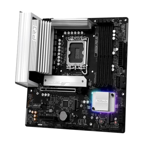 Image of ASRock B860M Pro RS Intel Core Ultra B860 DDR5 8666 MHz 256GB M.2 LGA1851 Micro ATX Motherboard SATA3 6.0 Gb /s PCIe 5.0 BIOS Flashback