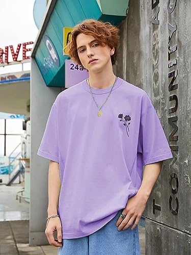 Image of Rigo Printed Oversized T-Shirts for Men | Drop Shoulder T-Shirt for Men