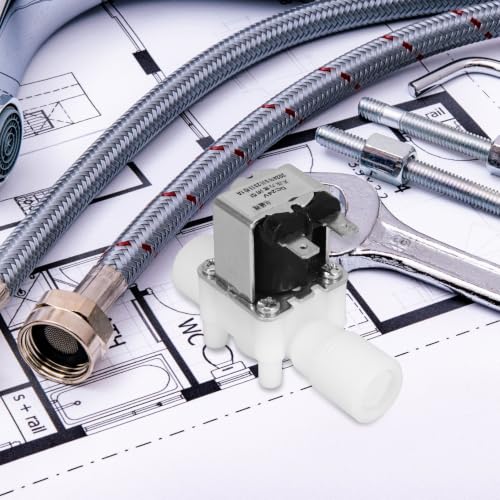 Electroválvula 24V de plástico con rosca 1/2 para control de paso de agua 8