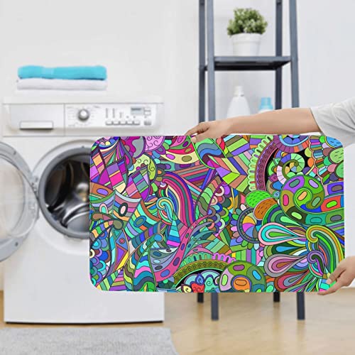 Graffiti Print Rug Mats Pads Badvorleger Badteppich Set 3-teilig + Konturteppich + Toilettendeckelbezug – Bild 8