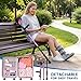 Carehofu Ergonomic Forearm Crutches Spring Assist Crutches for Adults,Comfortable and Height Adjustable Arm Crutches Forearm with Anti-Slip Base,Walking Crutches with Cuffs, Not a Pair (Pink)