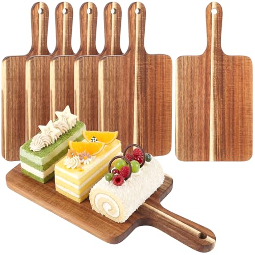 6 Pcs Wooden Cutting Boards for Engraving and Serving
