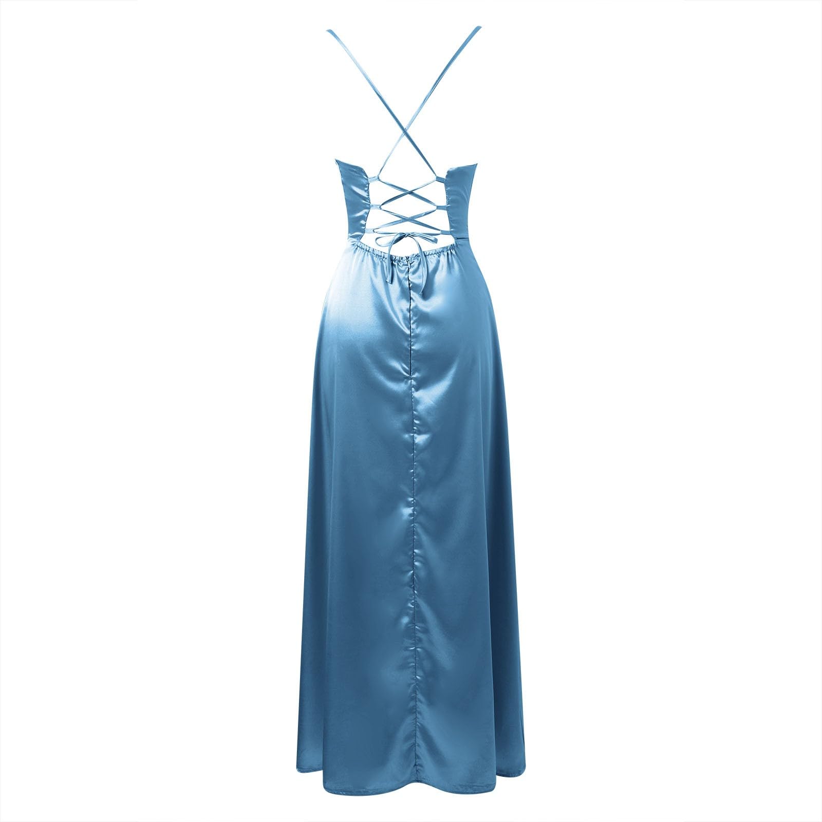 Vestidos de verano sexy adelgazantes para mujer, a la moda, sin espalda, elegante, vestido de verano con control de abdomen 2026, primavera, linda, camisola, vacaciones, salir, madre de la novia