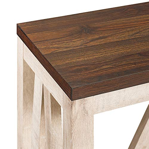 Walker-Edison-Modern-Farmhouse-Accent-Entryway-Table-Entry-Table-Living-Room-End-Table-52-Inch-Dark-Walnut-and-White-Oak 51iWKUz32BL
