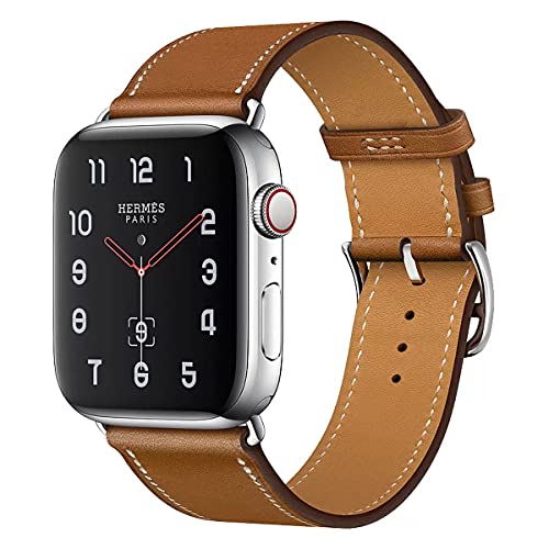 Ya en manzanajugosa.com: AIYIRUO Compatible con Correa Apple Watch 45mm 41mm 44mm 40mm 49mm Reemplazo de Cuero Genuino Compatible con iWatch Band Original Correa Series 10/9/8/7/6/5/4/3/2/1,SE
