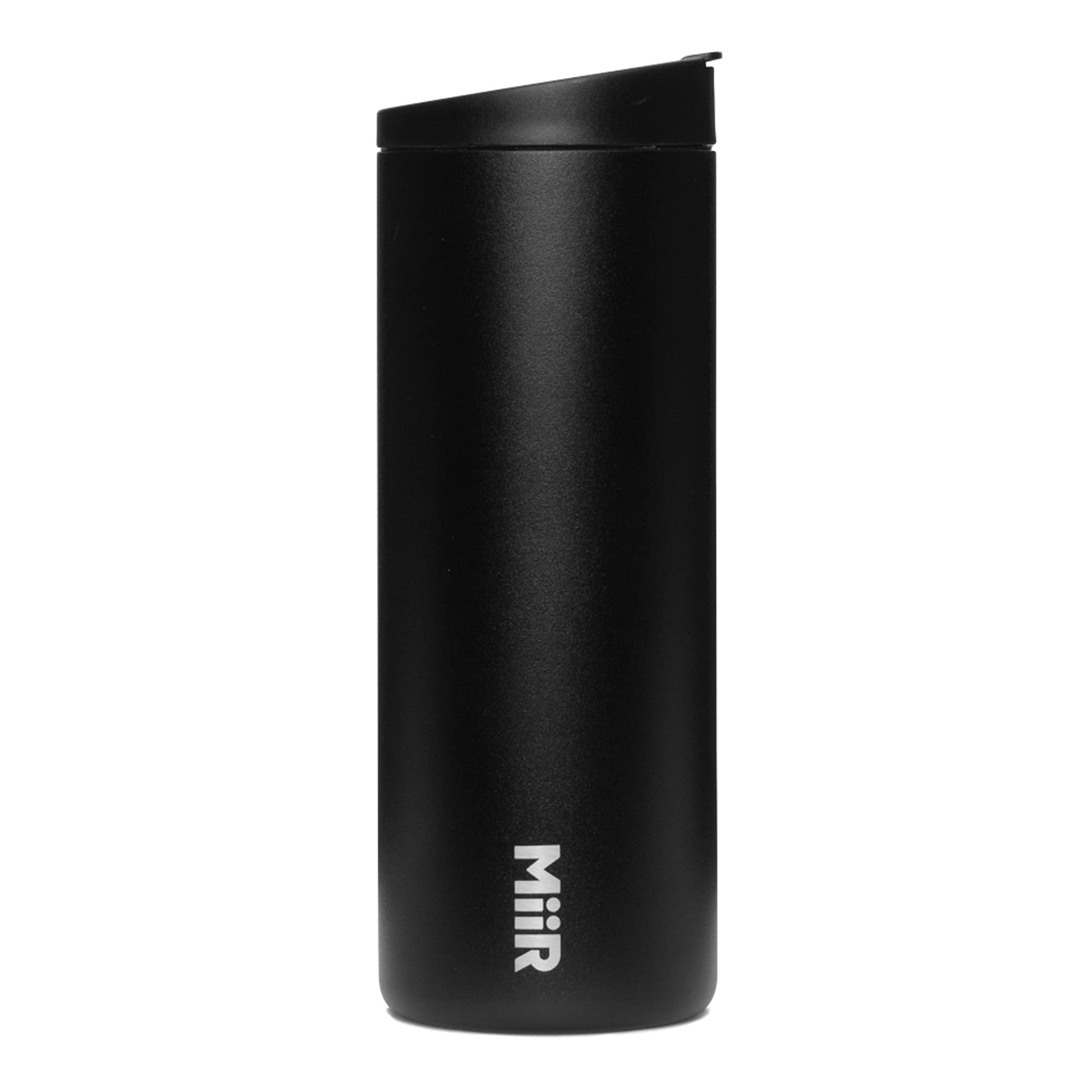 MiiR, Insulated Travel Tumbler with Locking Flip Travel Lid for Coffee or Tea, Black, 16 Oz