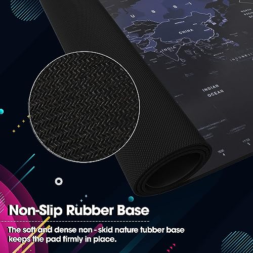 Sounce Mouse Pad, Large Extended Desk Mouse Pad, Non-Slip Spill-Resistant with Special-Textured Surface, Anti-Fray Stitched Edges for... - Image 5