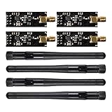 4 stücke Wireless Transceiver Modul 2,4G 1100 mt NRF24L + PA + LNA in Antistatischer Schaum for Arduino Kompatibel mit Antenne