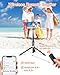 Selfie Stick,67 inch/1.7 Meter Selfie Stick Tripod,Gifts for Women Men,Portable Cell Phone Tripod Stand with Wireless Remote Shutter Compatible with iPhone 16e/16/15/14/13, Samsung Series(Black)