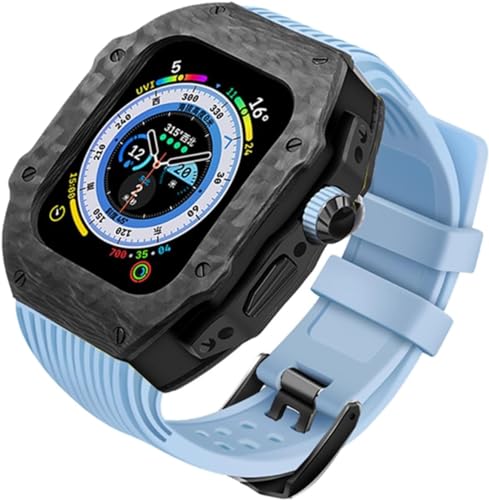 Bracelet caoutchouc Apple Watch 45mm SCHIK : l'affirmation d'un style audacieux en carbone